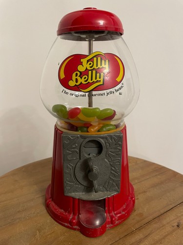 Metal gumball machine - machine, jelly